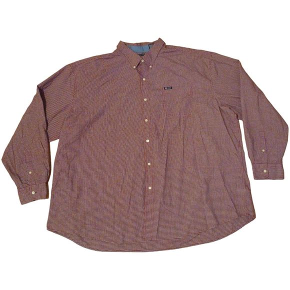 Chaps Big & Tall Plaid Shirt Men's Size 5XB - Picture 1 of 7